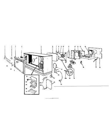 Cabinet parts view
