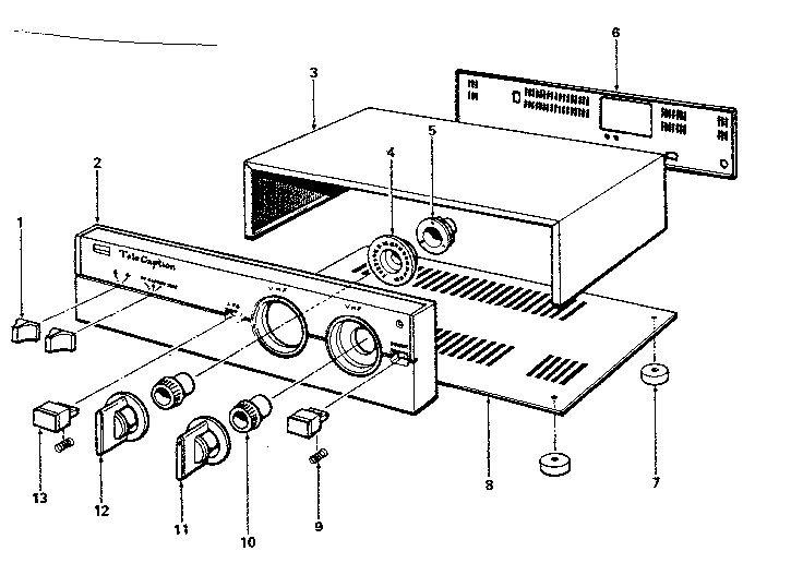 Mechanical parts list