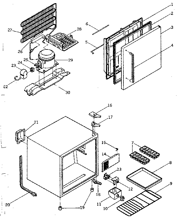 REFRIGERATOR CABINET PARTS