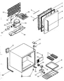 Refrigerator cabinet parts