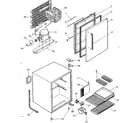 Kenmore 564760602 refrigerator cabinet parts diagram