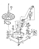 Record changer view parts above base plate