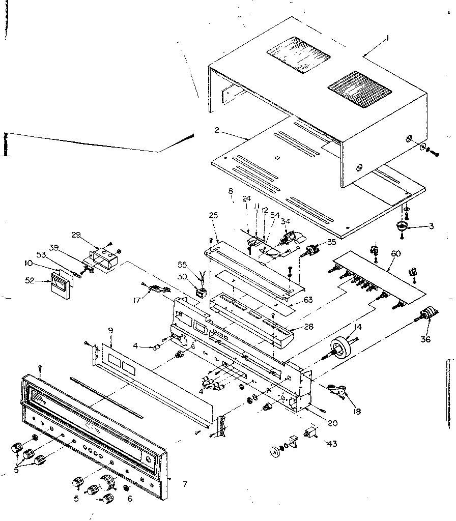 Cabinet and chassis front mounted assemblies