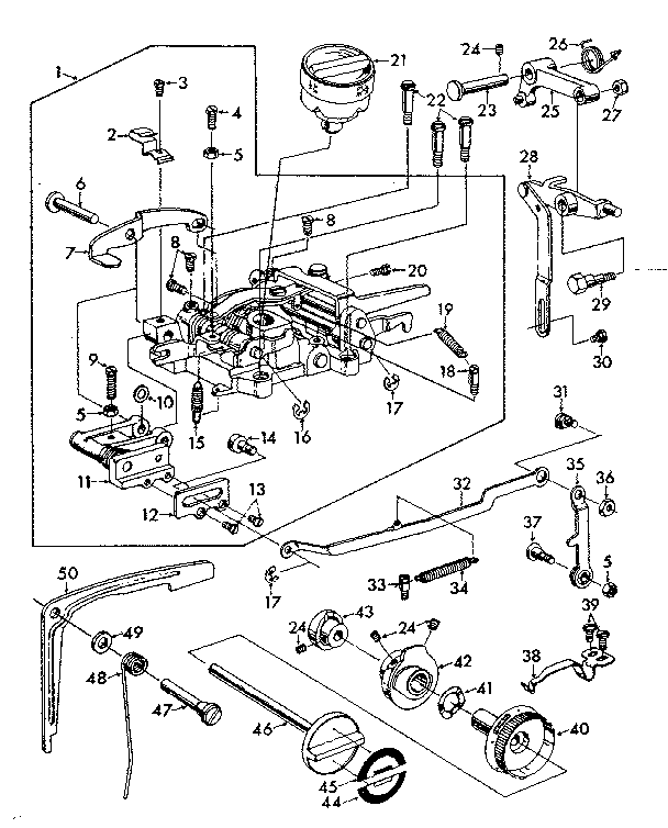 Zigzag mechanism assembly