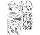 Kenmore 14815210 motor and attachment parts diagram