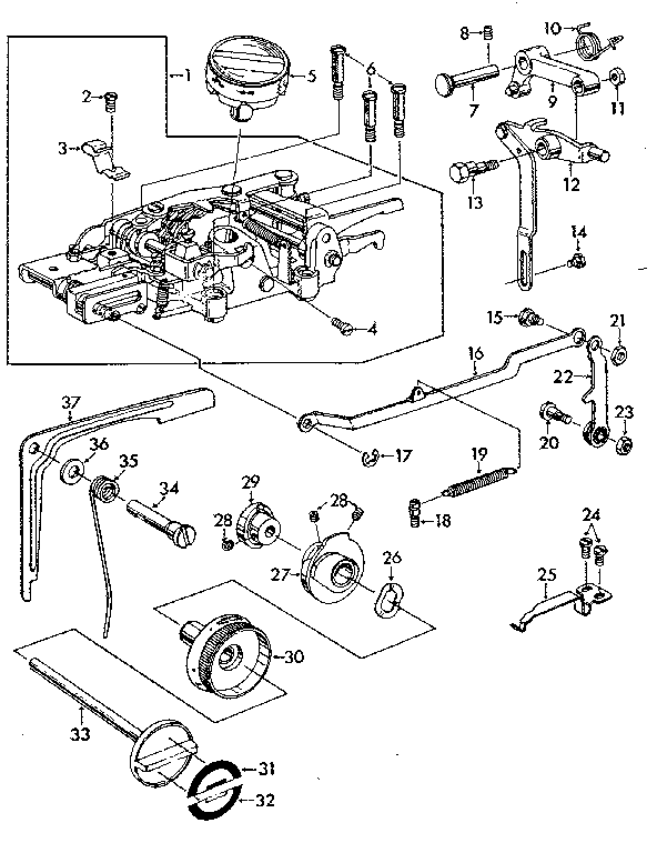 Zigzag mechanism assembly