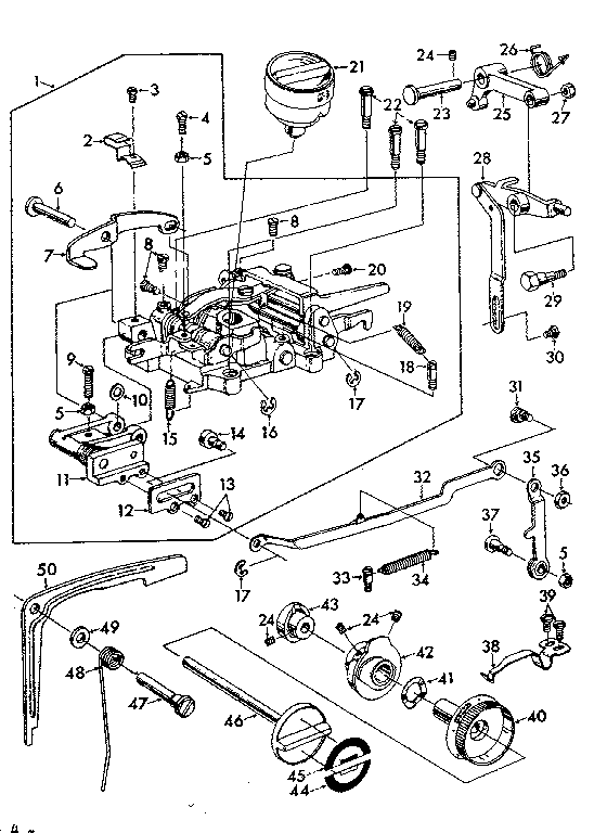 Zigzag mechanism assembly