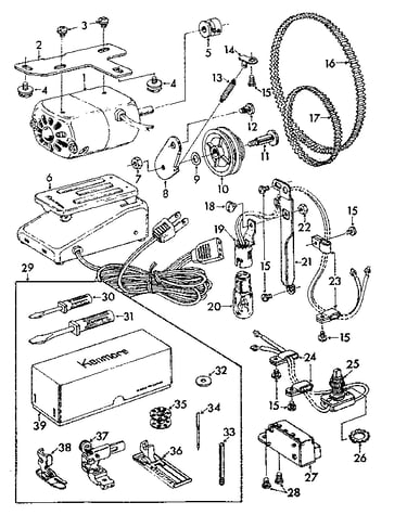 Electricals and accessory set