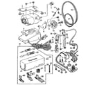 Kenmore 14819371 motor and attachment parts diagram