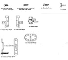 Kenmore 2729153 screws and hinges diagram