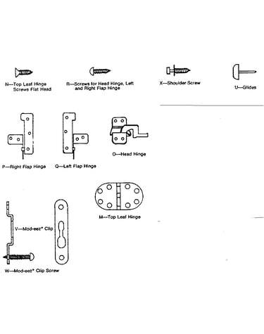 Screws and hinges