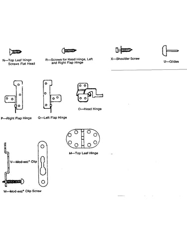 Screws and hinges