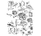 Briggs & Stratton 401700 TO 401799 (0138-01 - 0138-01 cylinder, crankshaft & engine base group diagram