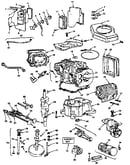 Cylinder, crankshaft & engine base group