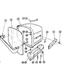 Door and leg assembly