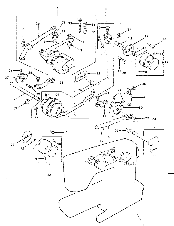 Zigzag guide assembly
