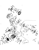 Cylinder, magneto, and starter rewind assembly