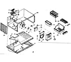 Kenmore 1066676431 freezer section parts diagram