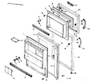 Kenmore 1066676301 refrigerator door parts diagram