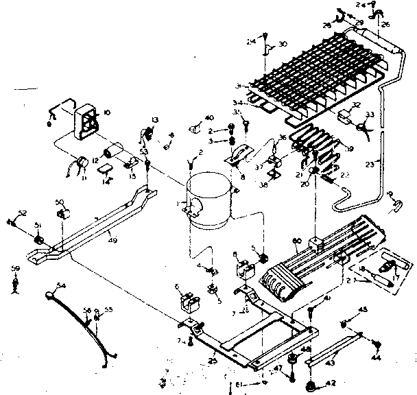 Refrigerator unit parts