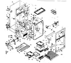Kenmore 1066676681 cabinet parts diagram