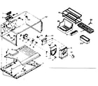 Kenmore 1066676621 freezer section parts diagram