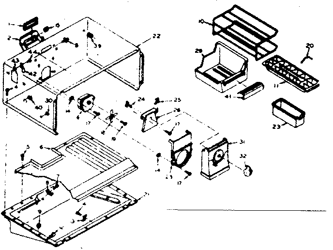 Freezer section parts