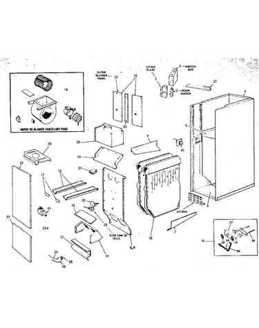 Blower and heat exchange