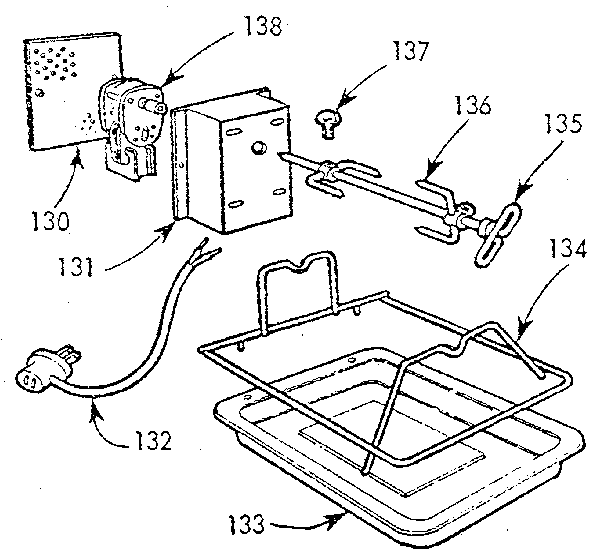 Optional equipment (oven rotisserie)