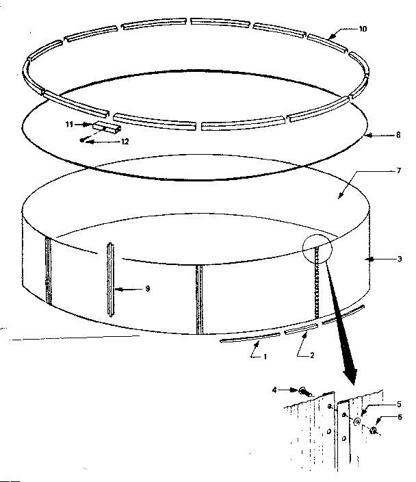 Pool replacement parts