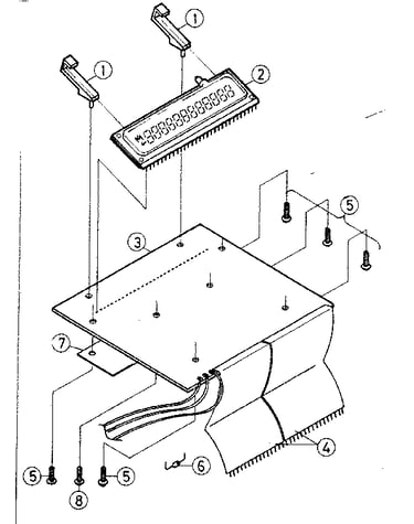 Display and key board pcb assembly