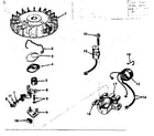 Tecumseh TYPE 1590 magneto no. 610794a diagram