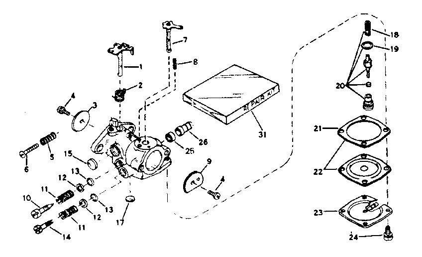 Carburetor no. 631887