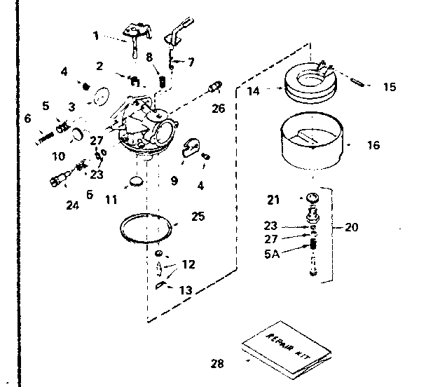 Carburetor no. 632037