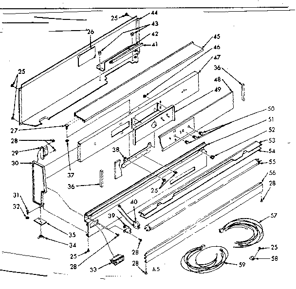 Backguard section