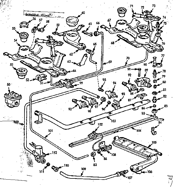 Burner section