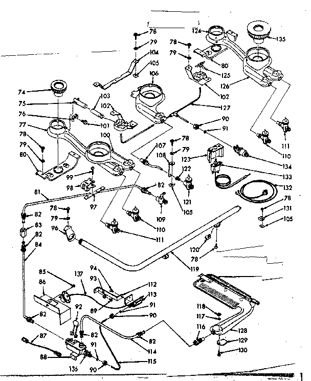 Burner section
