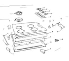 Kenmore 1037884800 maintop and body section diagram
