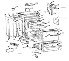 Kenmore 1037884000 lower oven body section diagram
