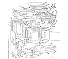 Kenmore 1037884500 upper oven body section diagram