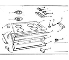 Kenmore 1037884504 maintop and body section diagram