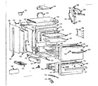 Kenmore 1037884504 lower oven body section diagram