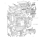 Kenmore 1037884504 upper oven body section diagram