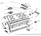 Kenmore 1037884514 maintop and body section diagram