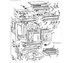 Kenmore 1037884014 upper oven body section diagram