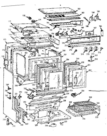 Upper oven body section