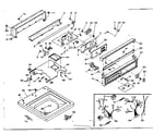 Kenmore 1106504803 top and console assembly diagram