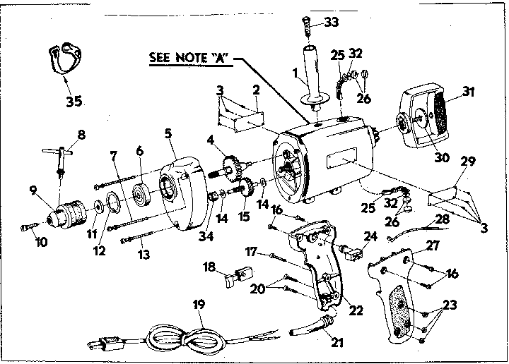Gear and housing assembly
