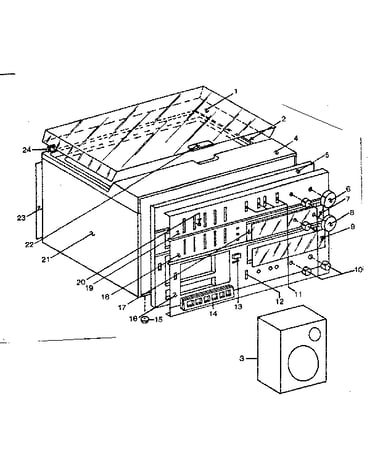 Cabinet exploded