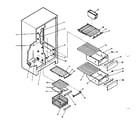 Kenmore 6287630640 shelf diagram